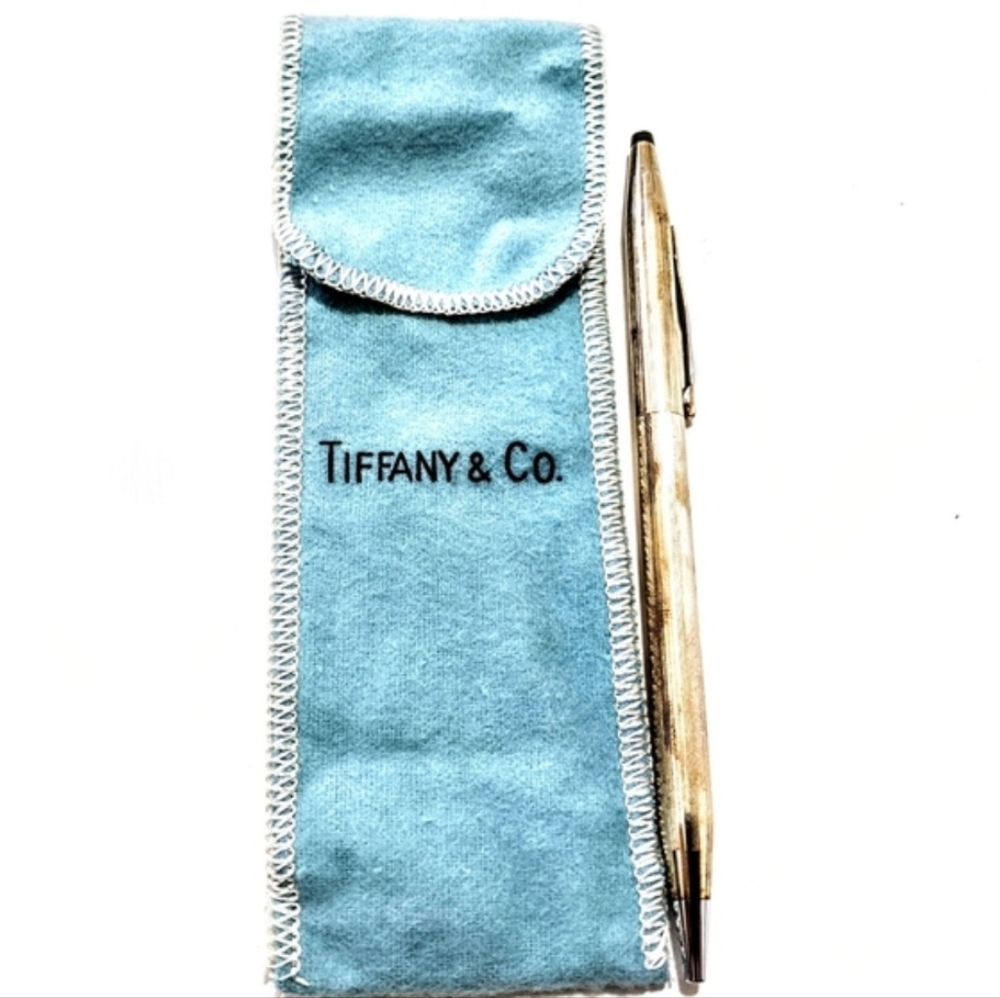 1970's Hank O' Neal Etched Sterling Solid Silver Tiffany & Co. Vtg working Pen